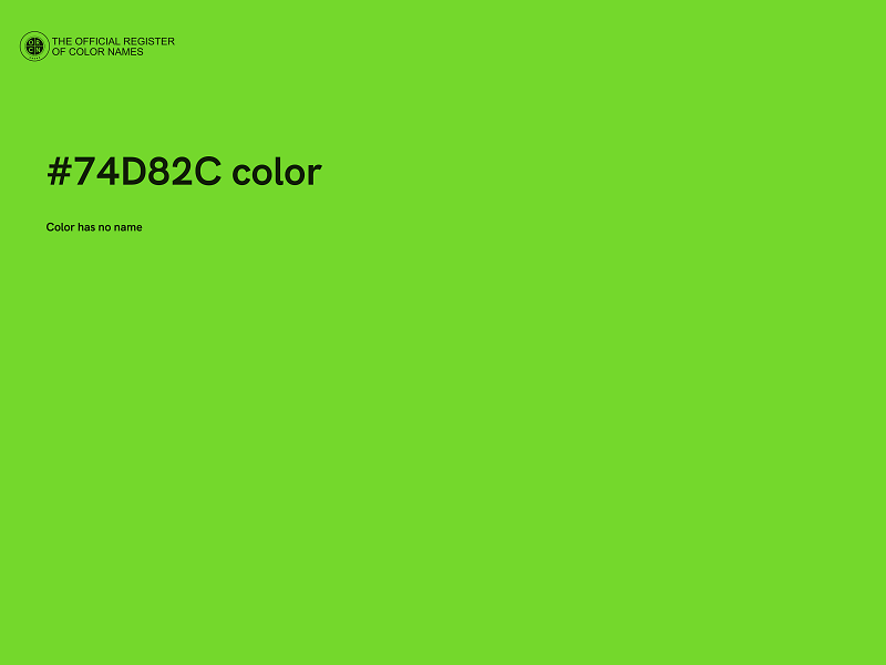 #74D82C color image