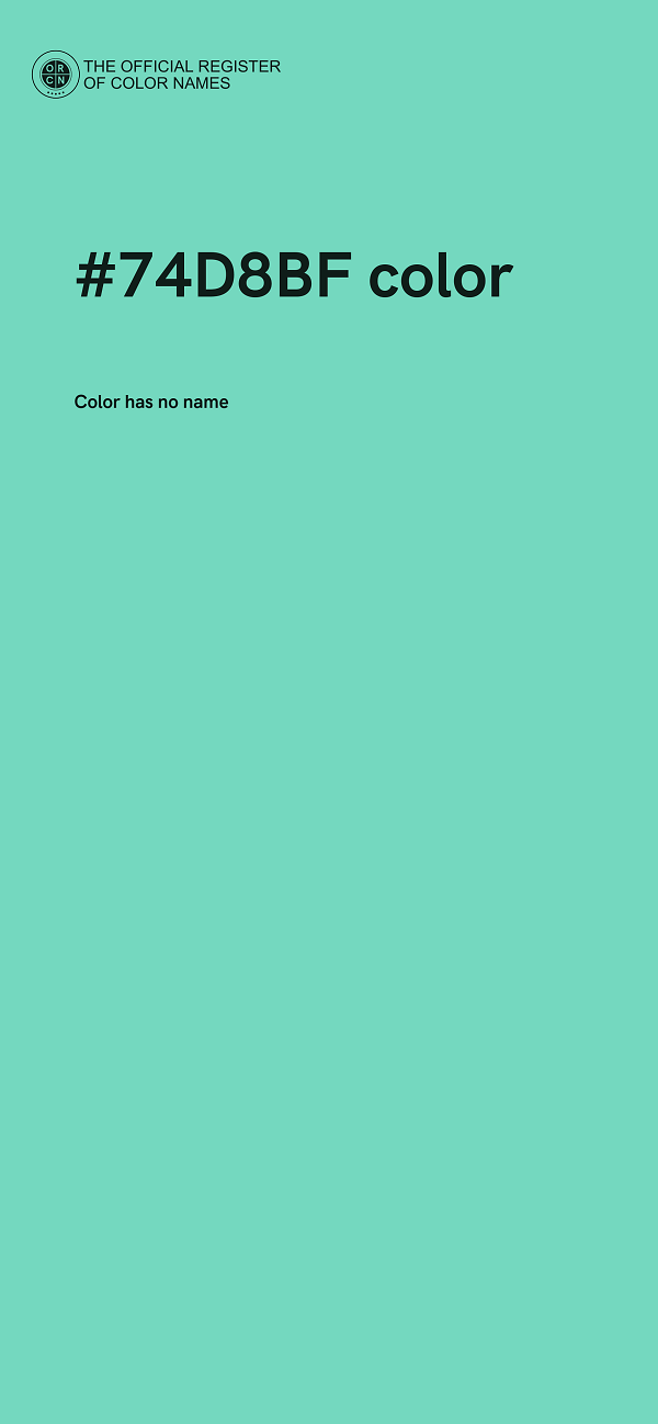 #74D8BF color image