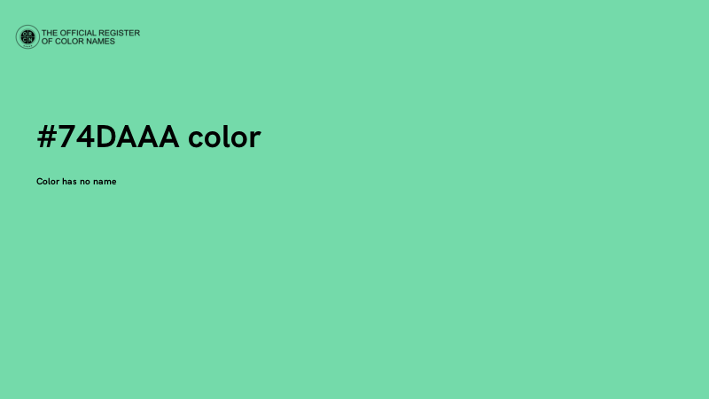 #74DAAA color image