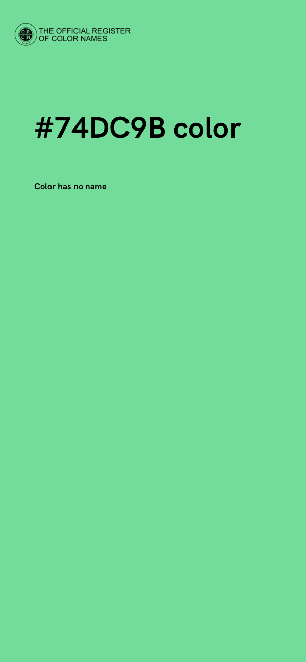 #74DC9B color image