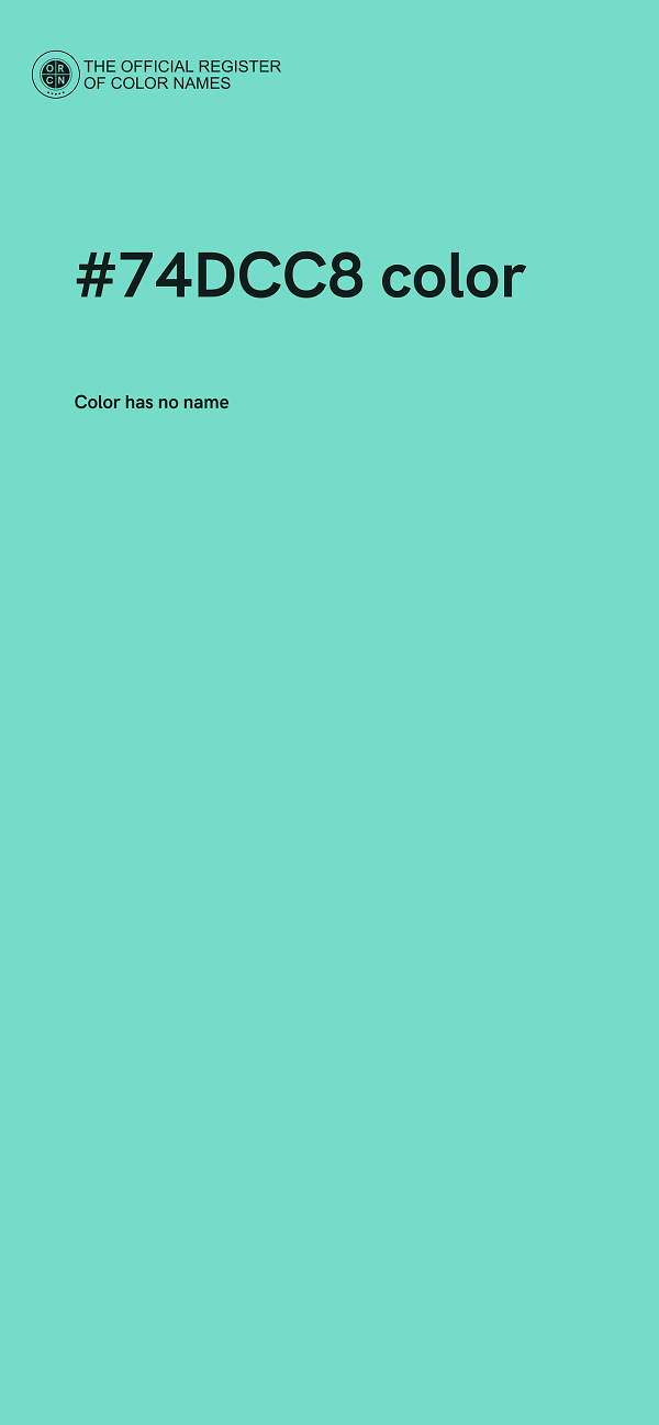 #74DCC8 color image