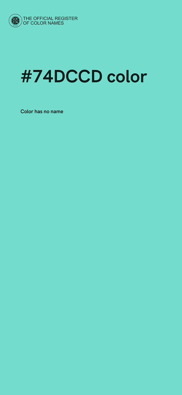 #74DCCD color image