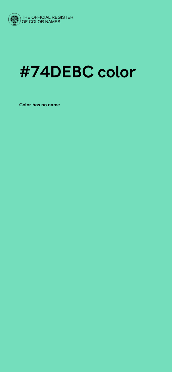 #74DEBC color image