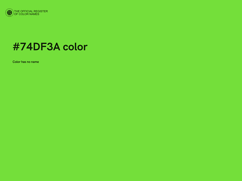 #74DF3A color image