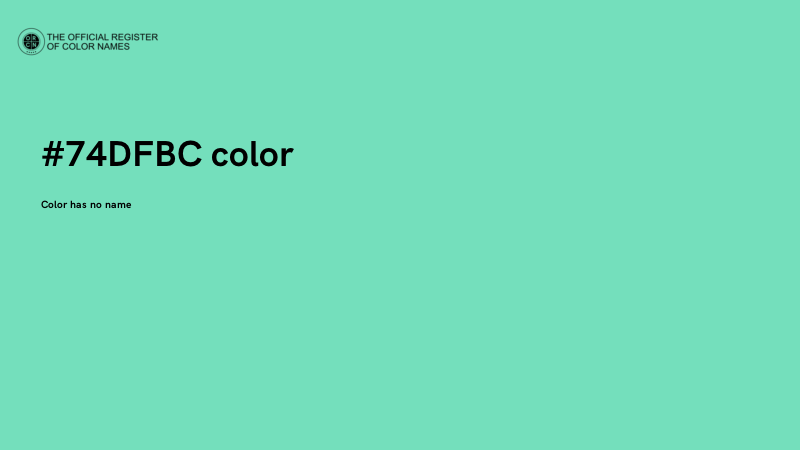 #74DFBC color image