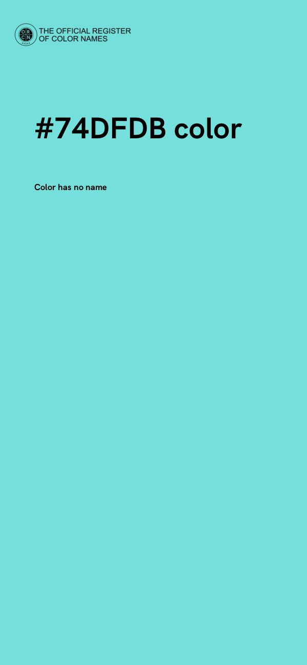 #74DFDB color image