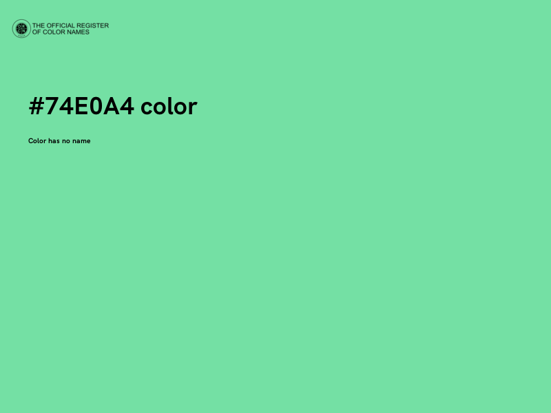 #74E0A4 color image