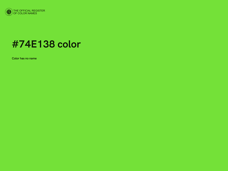 #74E138 color image