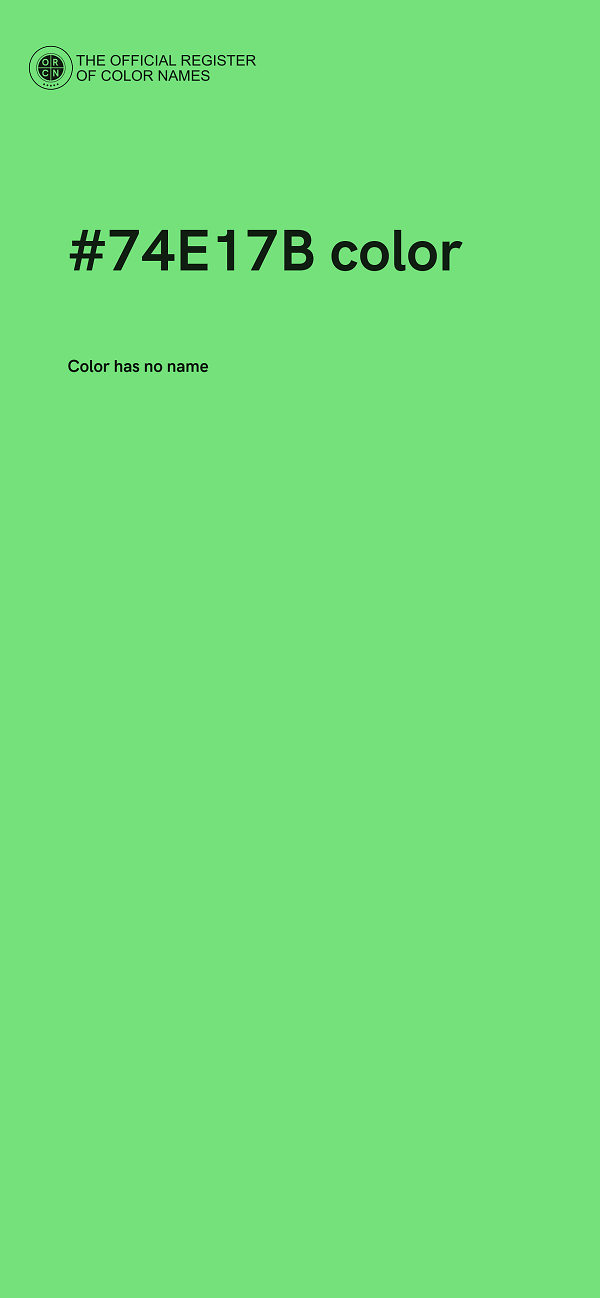 #74E17B color image