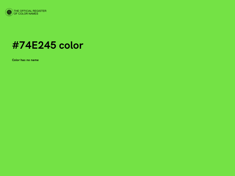 #74E245 color image