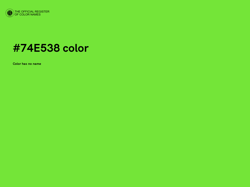 #74E538 color image