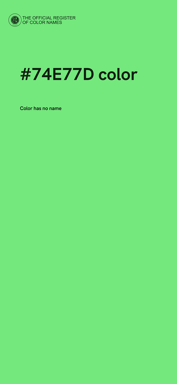 #74E77D color image