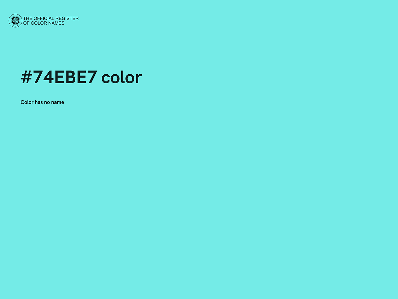 #74EBE7 color image
