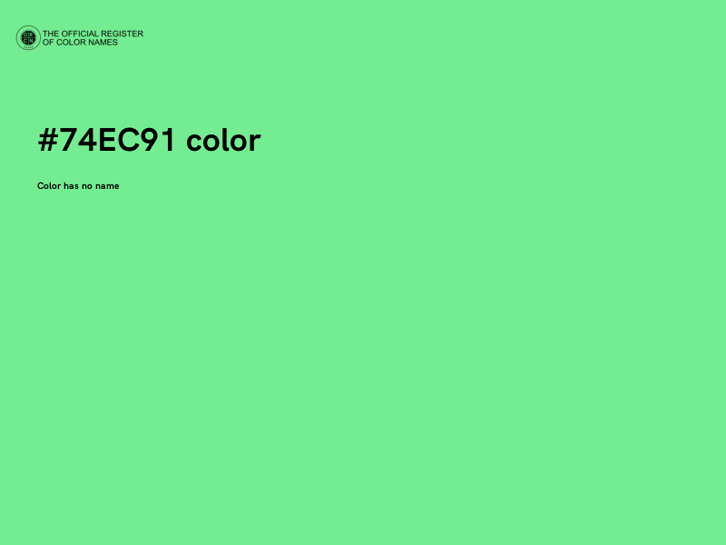 #74EC91 color image