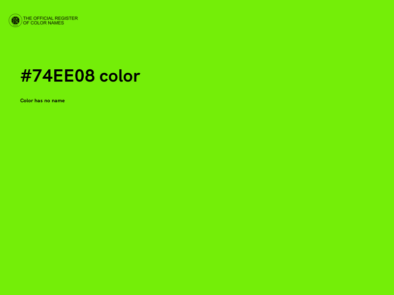#74EE08 color image