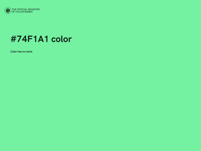 #74F1A1 color image