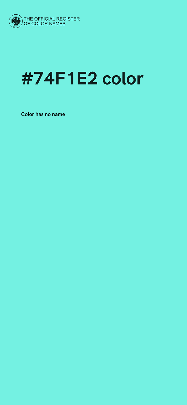 #74F1E2 color image
