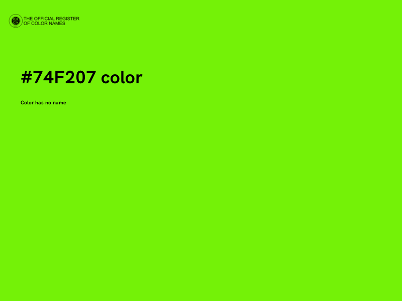 #74F207 color image