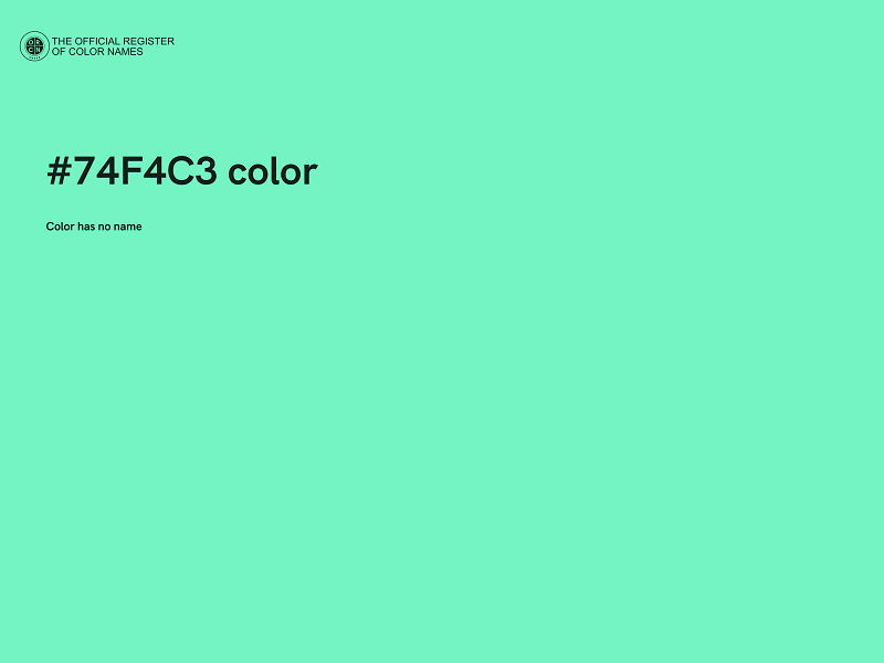 #74F4C3 color image