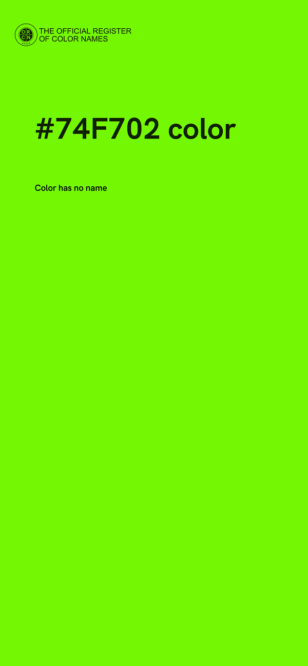 #74F702 color image