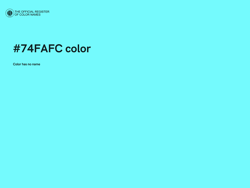 #74FAFC color image