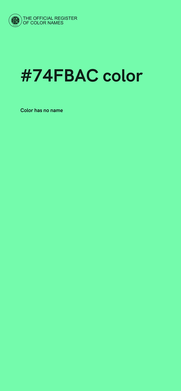 #74FBAC color image
