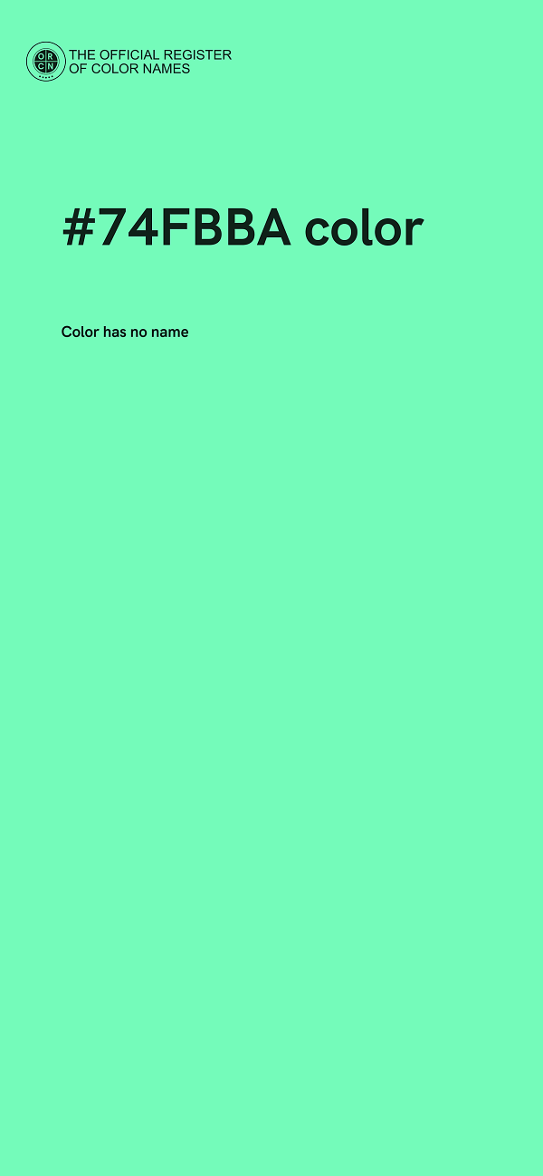 #74FBBA color image