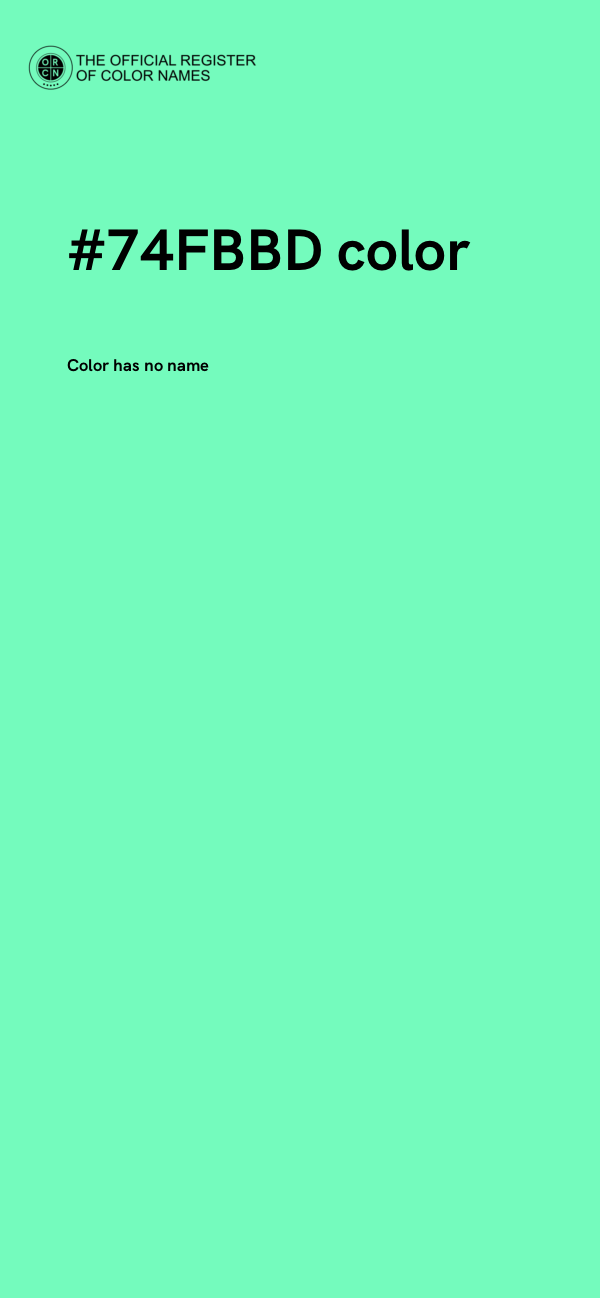 #74FBBD color image