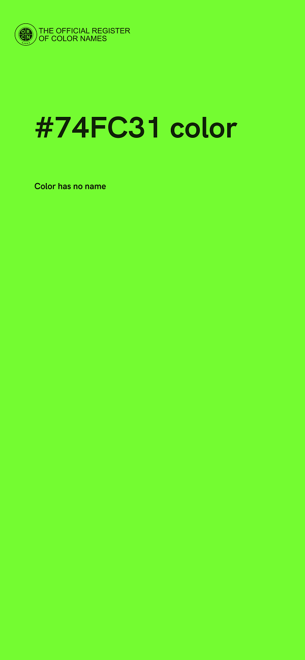 #74FC31 color image