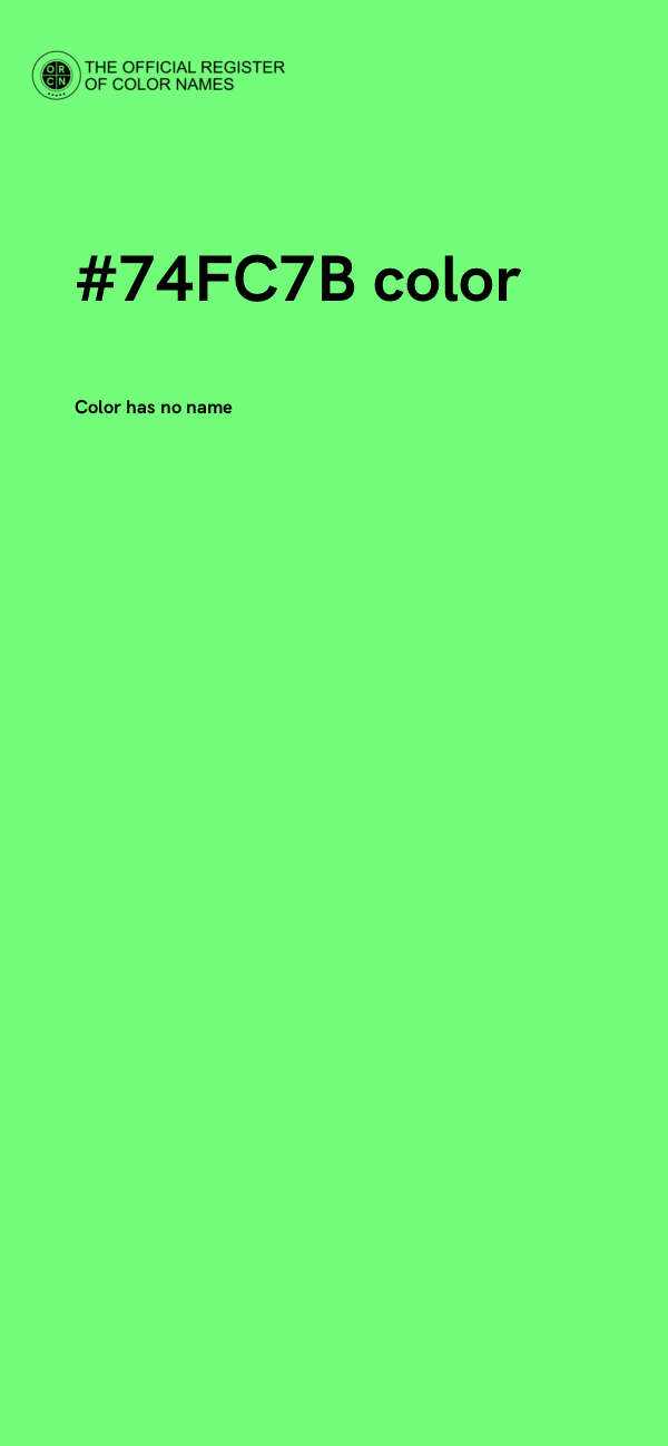 #74FC7B color image