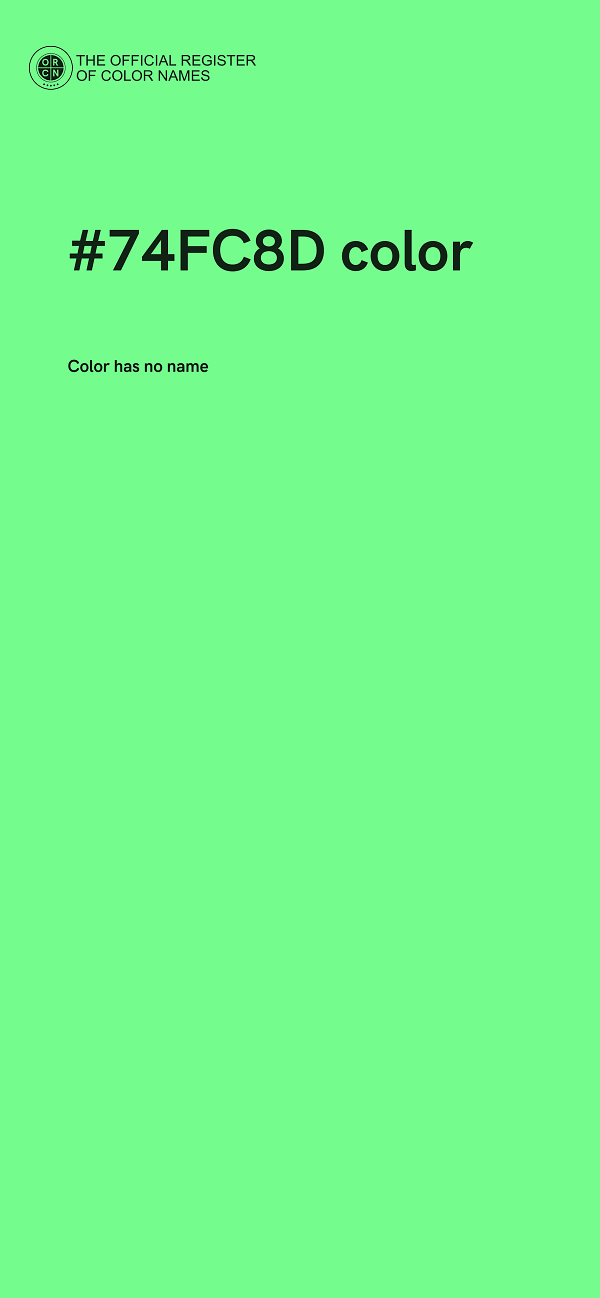 #74FC8D color image
