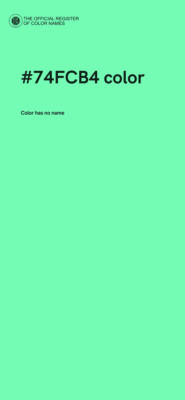 #74FCB4 color image