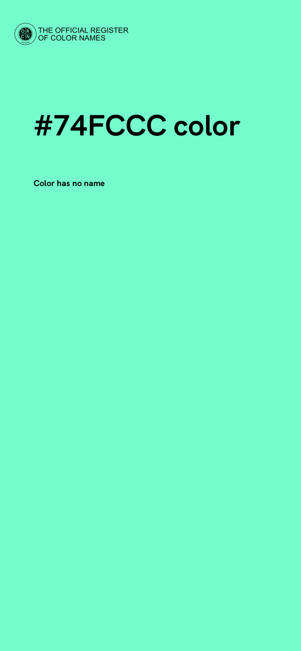 #74FCCC color image