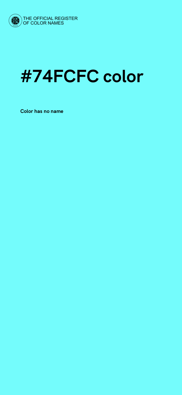 #74FCFC color image