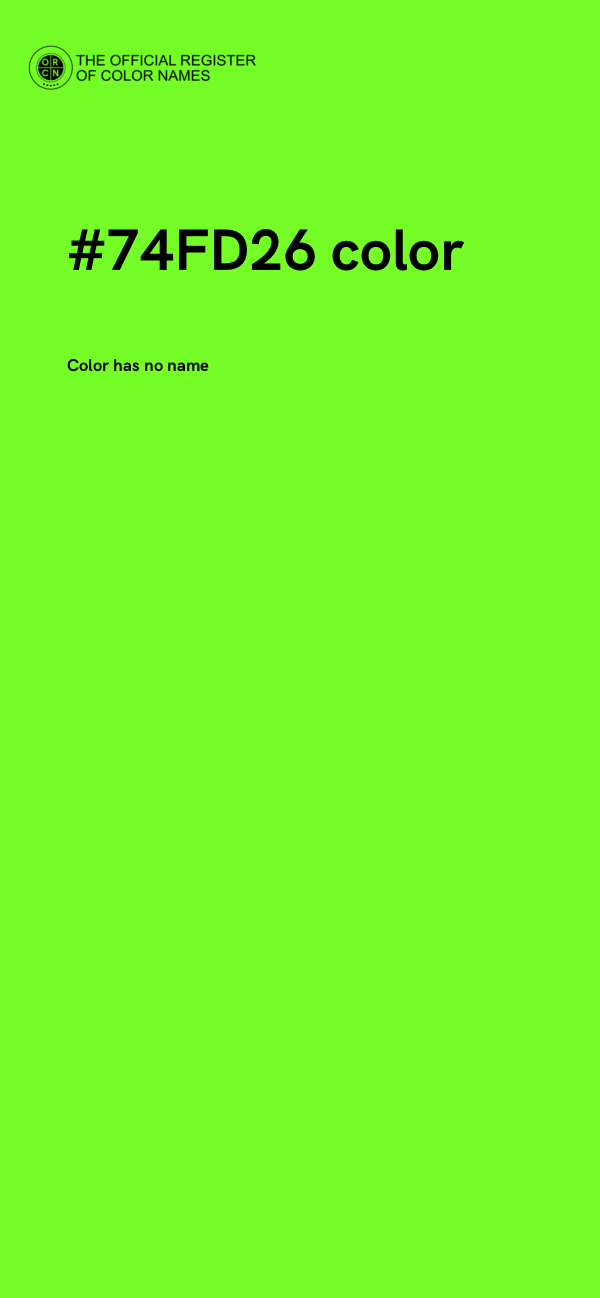 #74FD26 color image