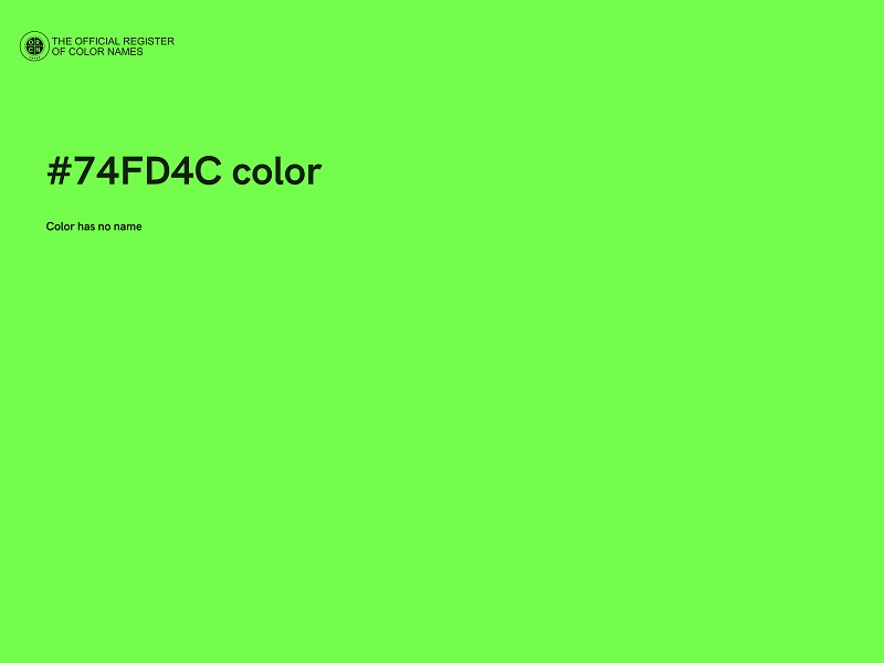 #74FD4C color image