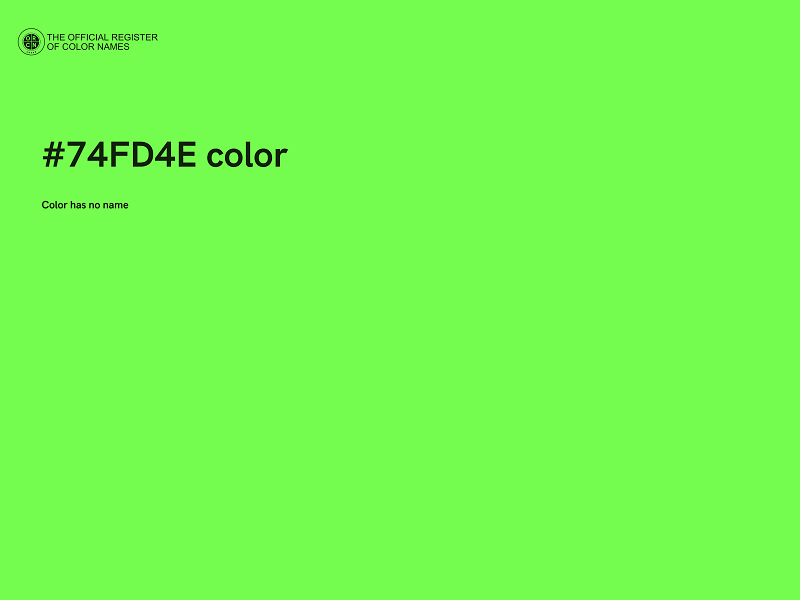 #74FD4E color image