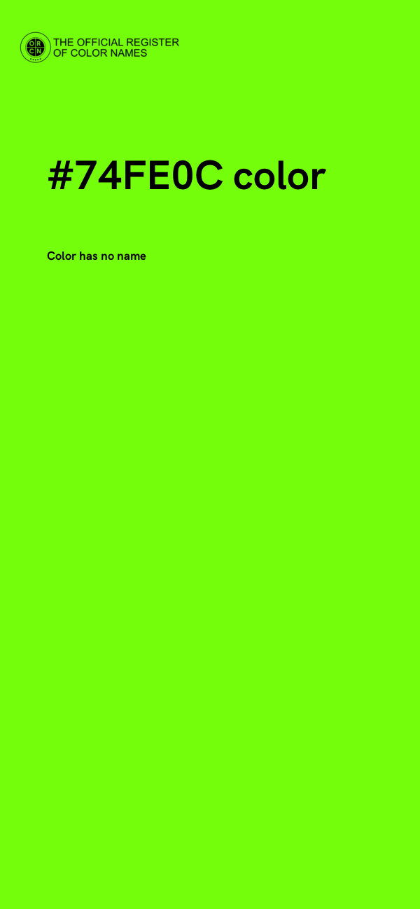 #74FE0C color image