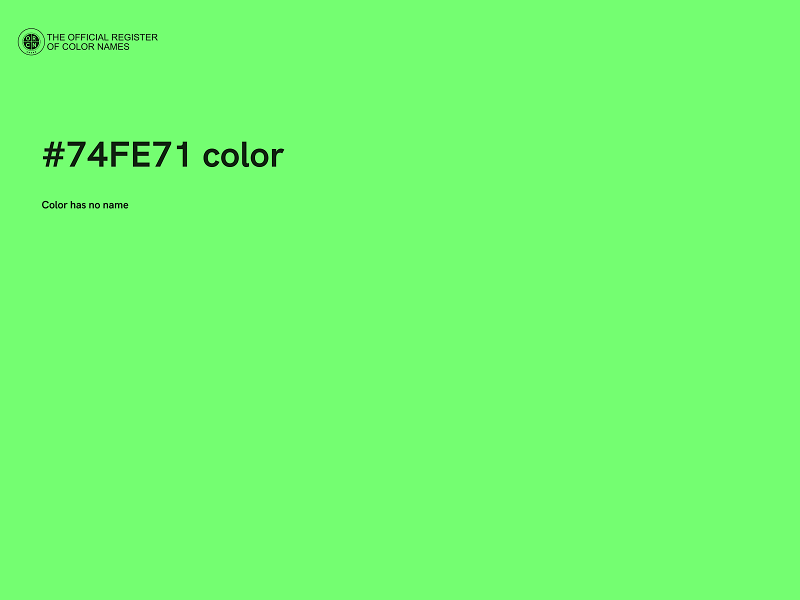 #74FE71 color image