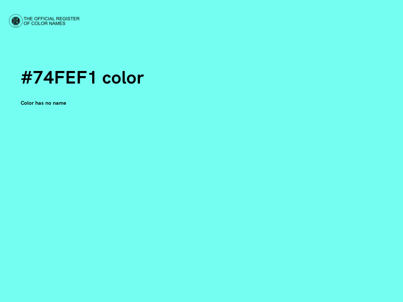 #74FEF1 color image