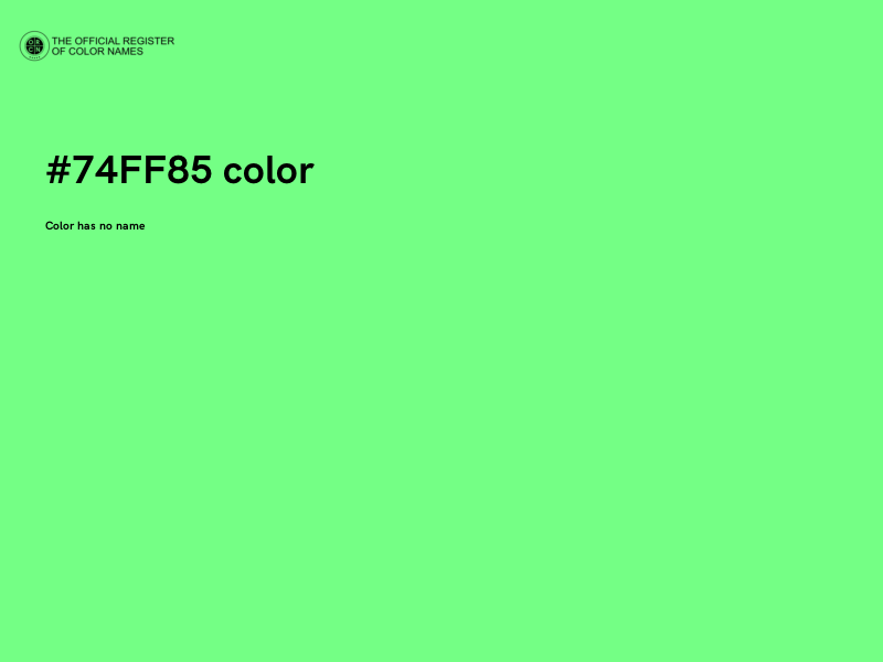 #74FF85 color image