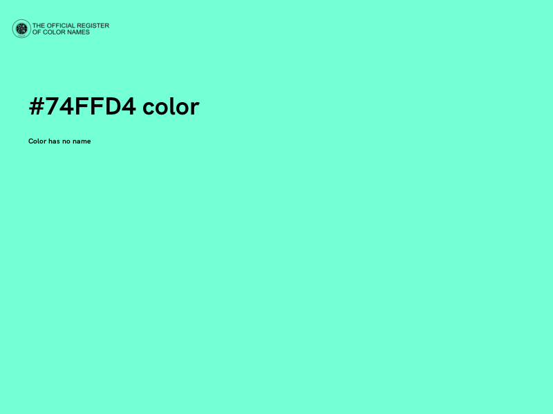 #74FFD4 color image