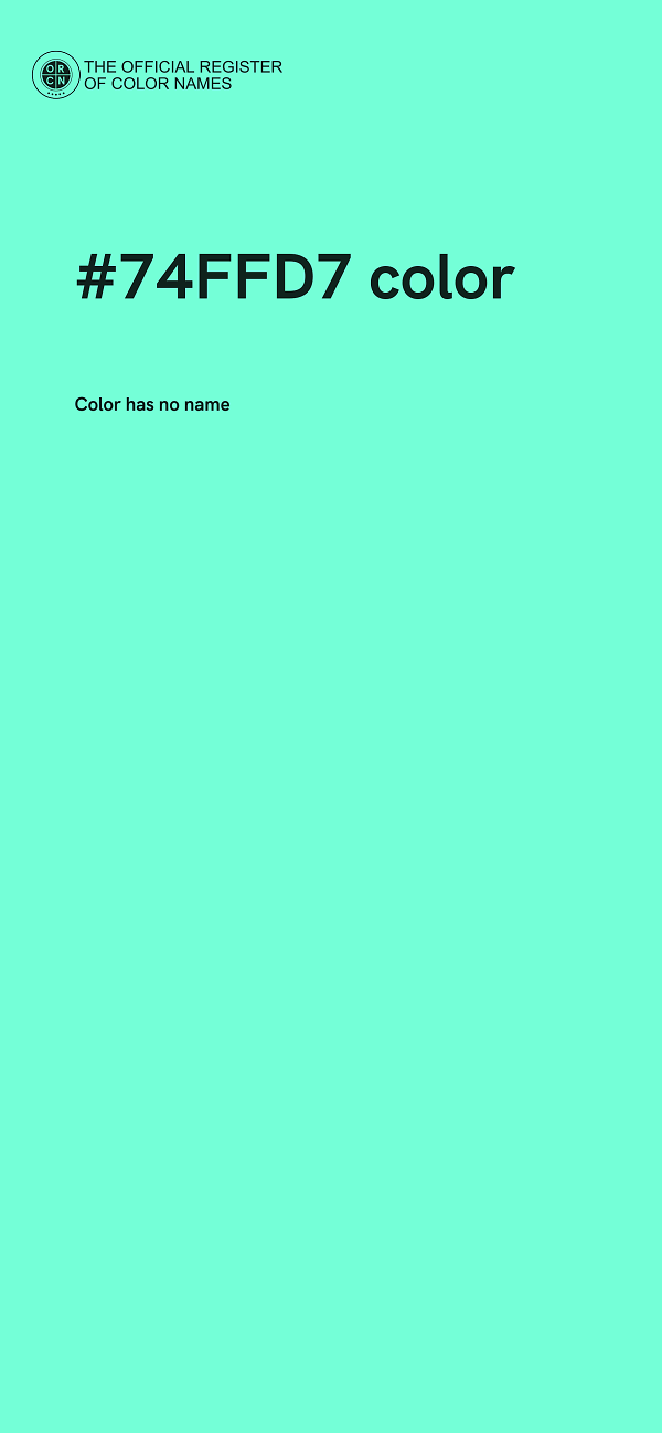 #74FFD7 color image