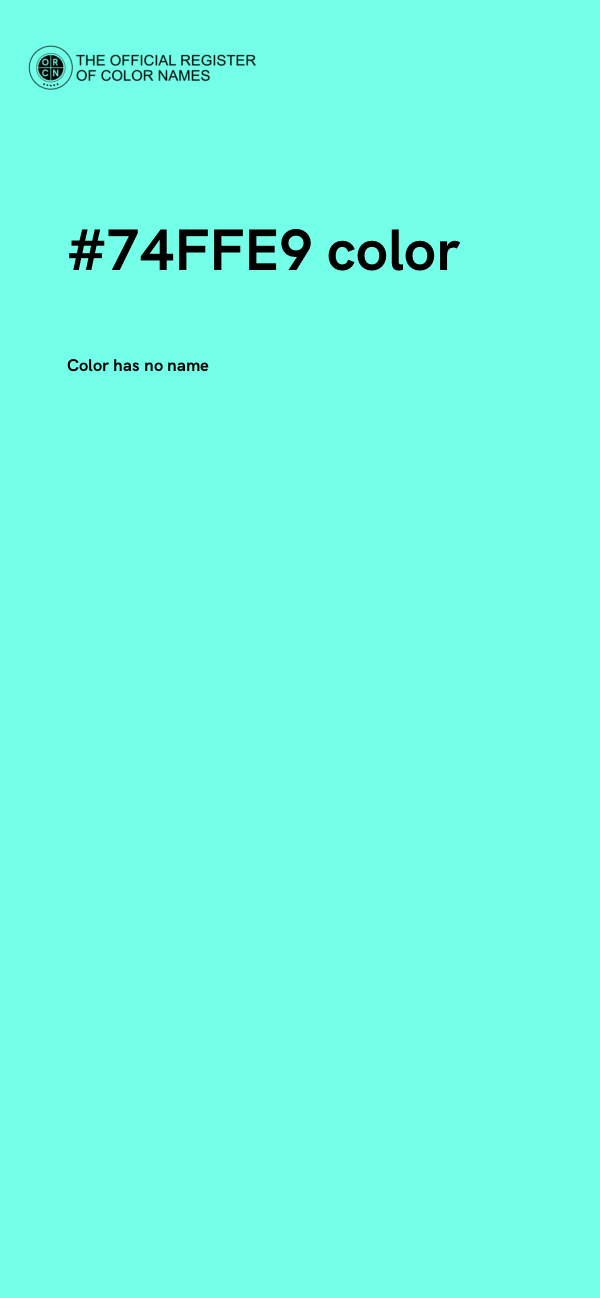 #74FFE9 color image