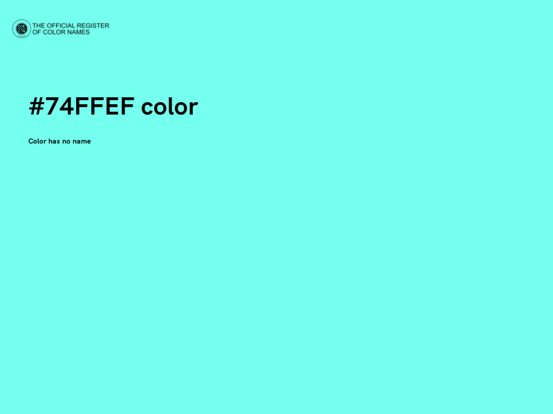 #74FFEF color image