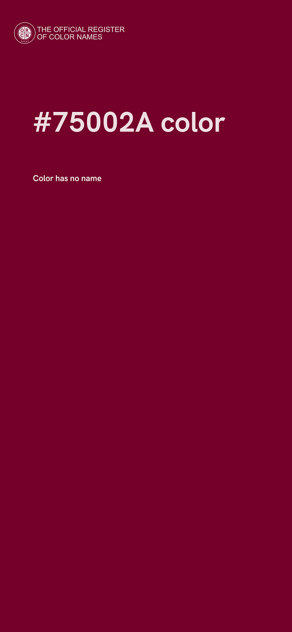 #75002A color image