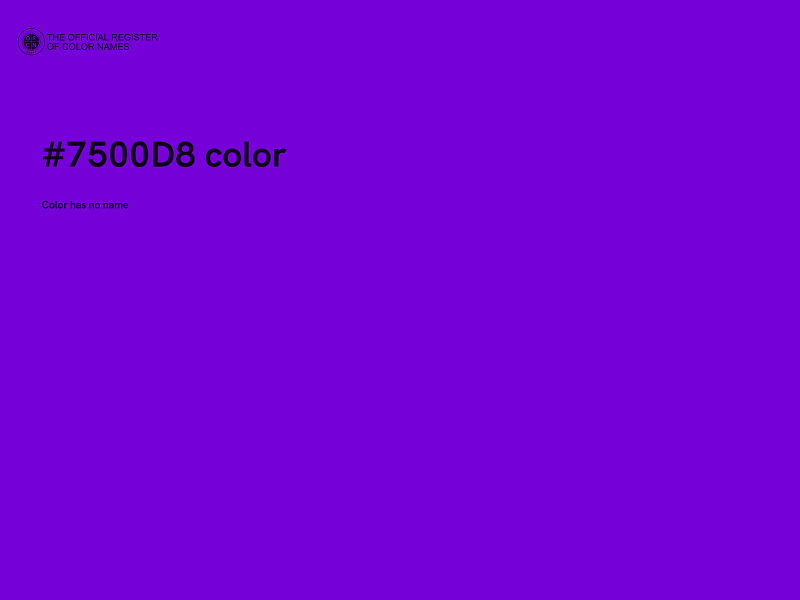 #7500D8 color image