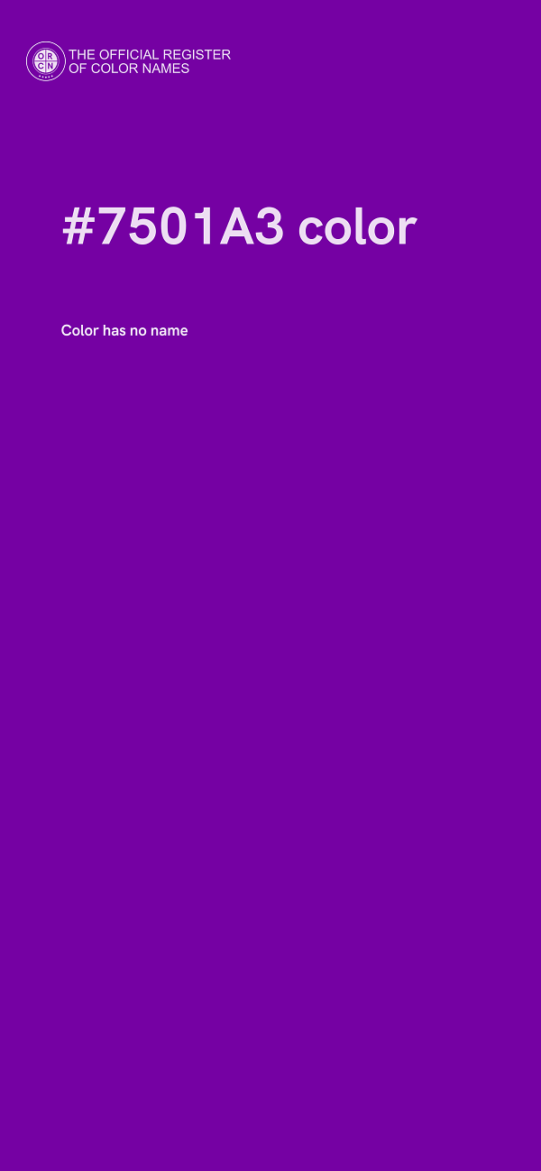 #7501A3 color image