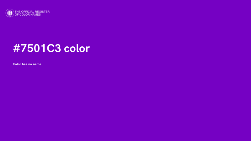#7501C3 color image