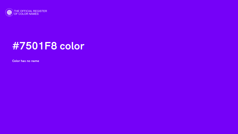 #7501F8 color image